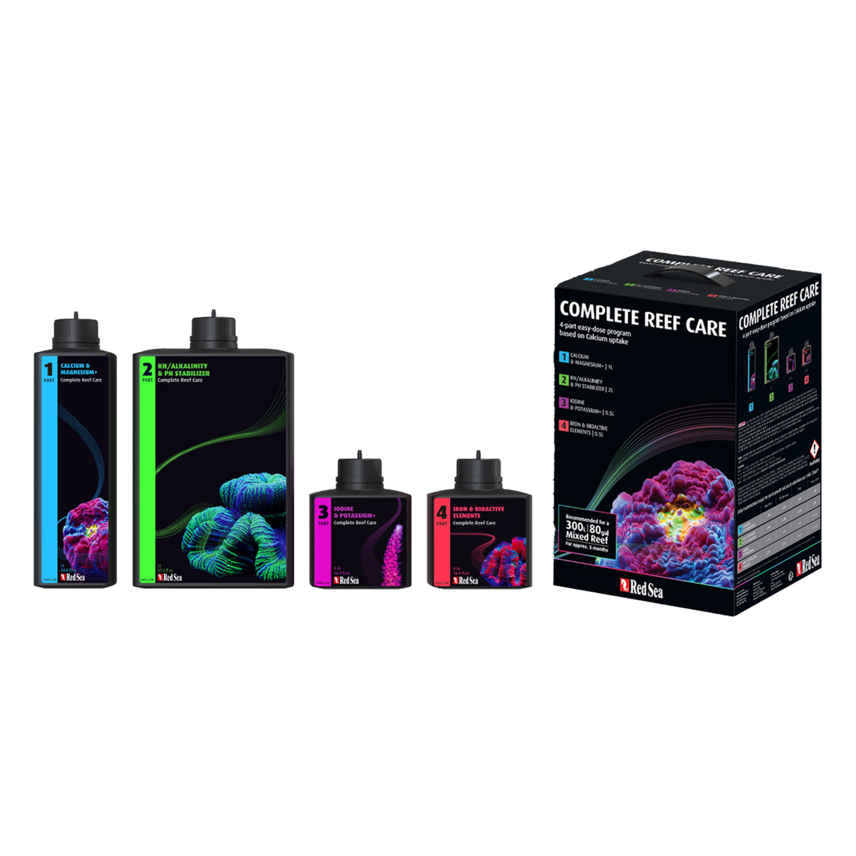 Red Sea 4 Part RCP Reef Care Program - Large (160gal)