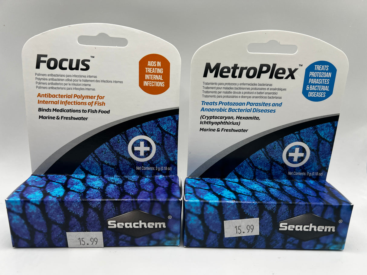 Seachem Focus and Metroplex (Reef and invert safe ich treatment)