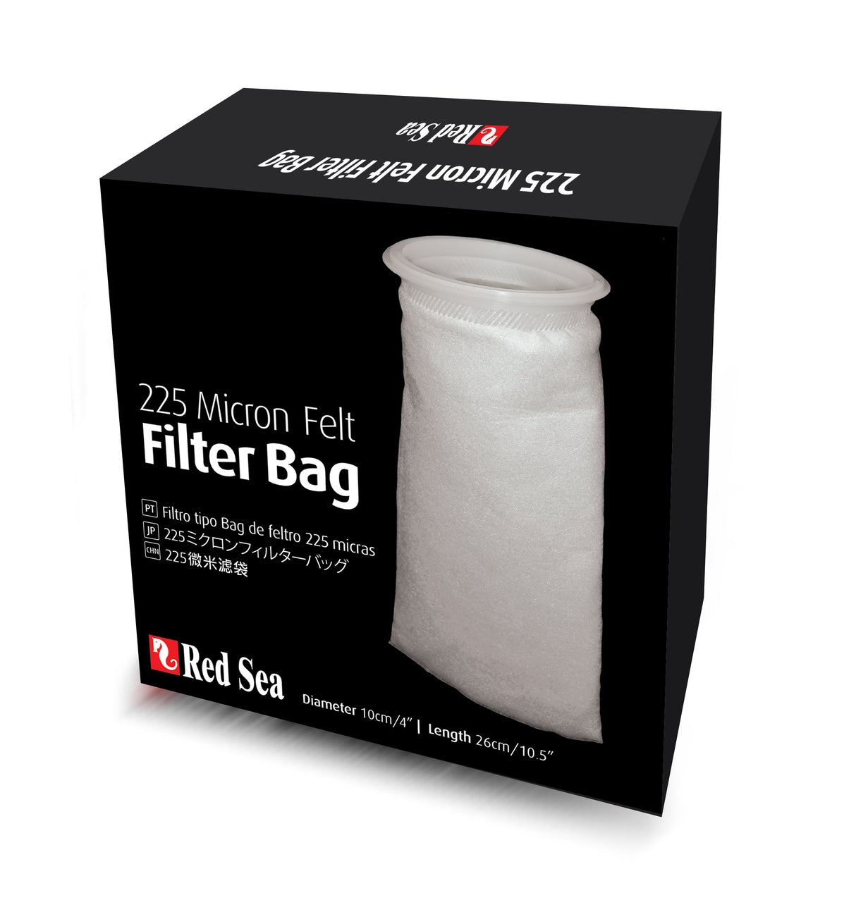 225 micron Felt filter bag - 4"x10.5"